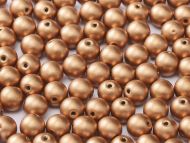 RB6-01770 Bronze Satin Round Beads 6 mm - 50 x