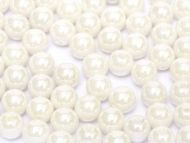 RB8-03000/14400 Chalk White Pearl Round Beads 8 mm - 25 x