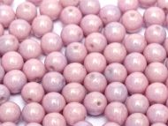 RB6-03000/14494 Chalk Pink Lumi Round Beads 6 mm - 50 x