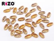 R-03000/14497F Antique Chalk Copper Lumi Rizo Beads * BUY 1 - GET 1 FREE *