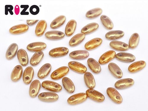 R-03000/14497F Antique Chalk Copper Lumi Rizo Beads * BUY 1 - GET 1 FREE *