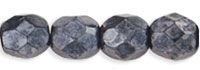 FP04 Hematite 4 mm Fire Polished - 100 x