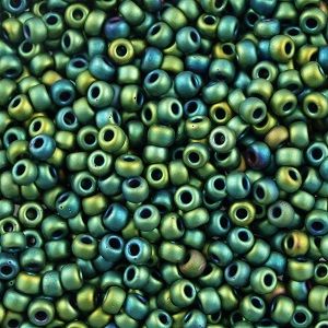 11-2066 Matte Metallic Dark Green Iris (Like DB0327) 11/0 Miyuki
