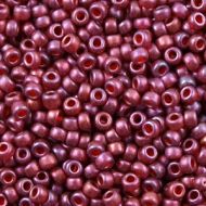 11-0313SF Semi-Frosted Cranberry Gold Luster 11/0 Miyuki