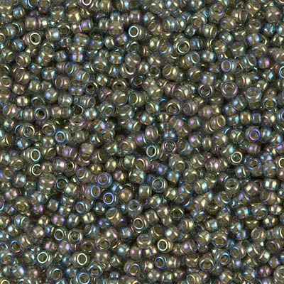 11-0361 Chartreuse Lined Rainbow Olivine 11/0 Miyuki