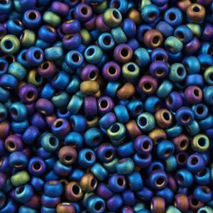 11-0401FR Matte Rainbow Black (like DB0871) 11/0 Miyuki