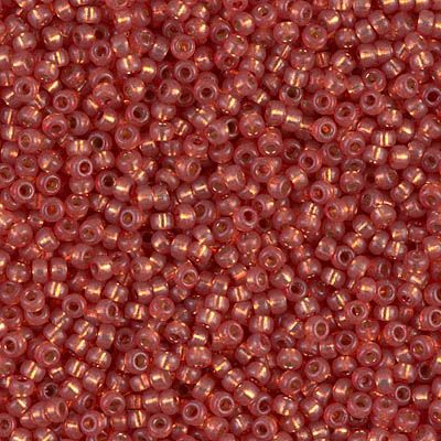 11-4244 Duracoat Semi-Frosted Silver-Lined Papaya (like DB2178) 11/0 Miyuki