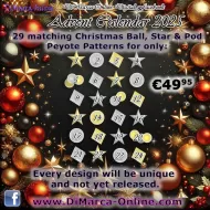 * Advent Calendar * - DiMarca-Online Digital Facebook Peyote Pattern Advent Calendar 2025