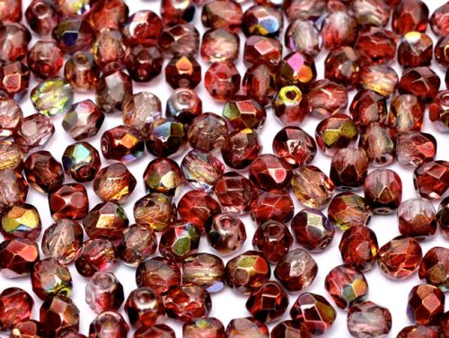 FP04 Magic Raspberry 4 mm Fire Polished - 100 x