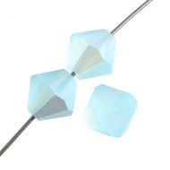 PB06 Aqua Bohemica AB Matt 6 mm Bicone Preciosa - 10 x