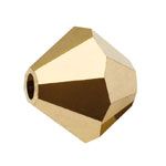 Aurum Full Coated 4 mm Bicone Preciosa - 50 x