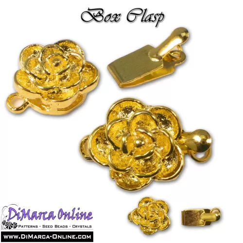 Box Clasp Gold 1 strand 11 mm