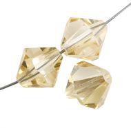 PB12 Blond Flare 12 mm Bicone Preciosa - 10 x