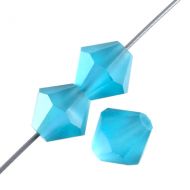 PB06 Blue Zircon AB Matt 6 mm Preciosa Bicone - 10 x