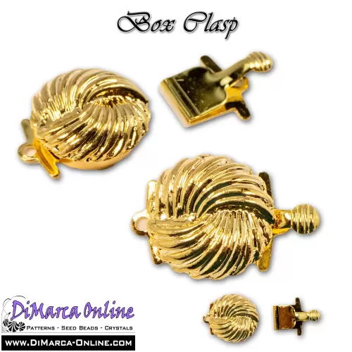 Box Clasp Gold 1 strand 14 mm