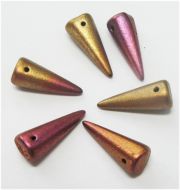 SPK17-01620 Bronze/Gold Satin Mix Spikes 7x17 mm - 18 x