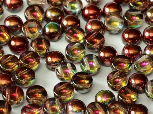 C2-00030/95200 Magic Raspberry 2-Hole Cabochons - 50 x