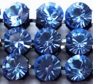 40001 Sapphire Light in Black NHF Crystal Mesh Swarovski