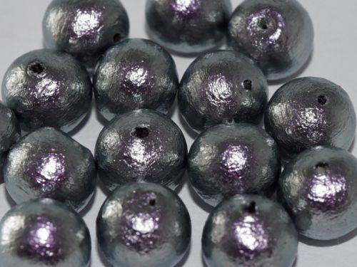 CP-J673 Rich Grey 12 mm Cotton Pearls Miyuki - 5 x