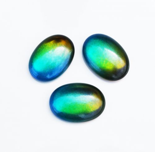 CabO-49304 Frosted Sandy Beach 25x18 mm Oval Cabochon Glass