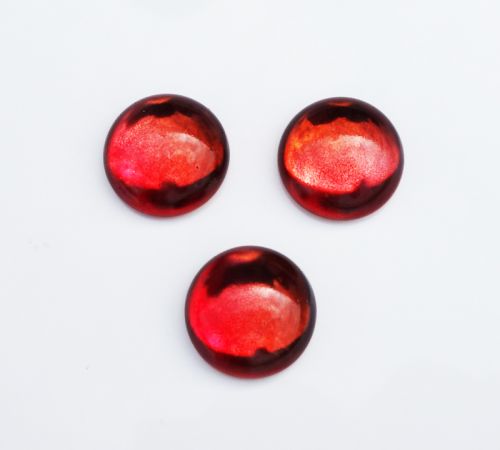 CabR-95200 Magic Raspberry 18 mm Round Cabochon Glass