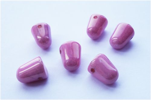 G10-03000/14494 Chalk Pink Lumi Gumdrops 7x10 mm - 12 x