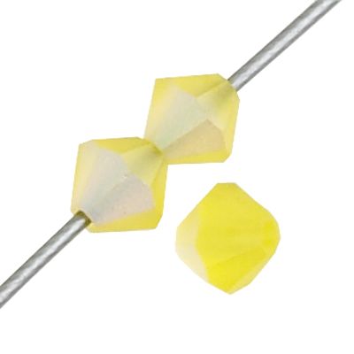 PB06 Citrine AB Matt 6 mm Bicone Preciosa - 10 x