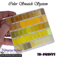 Bead Kit Color Swatch System Yellow/Gold (50 x) and Swatch Board - Color Swatch System