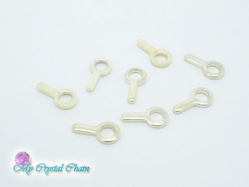 Cup Chain Connectors Gold Plated - 8 x
