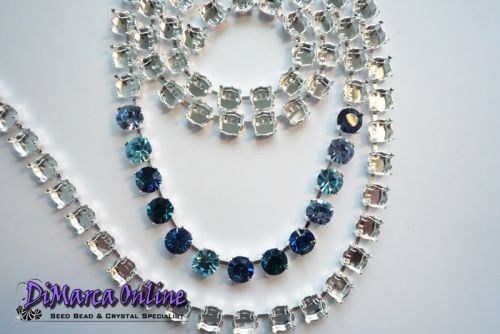 Empty Cup Chain Necklace 8 mm - SS39 Silver Plated ~ 10 cm