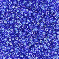 DB0063 Cobalt Lined Rainbow Blue Violet Delica 11/0 Miyuki 