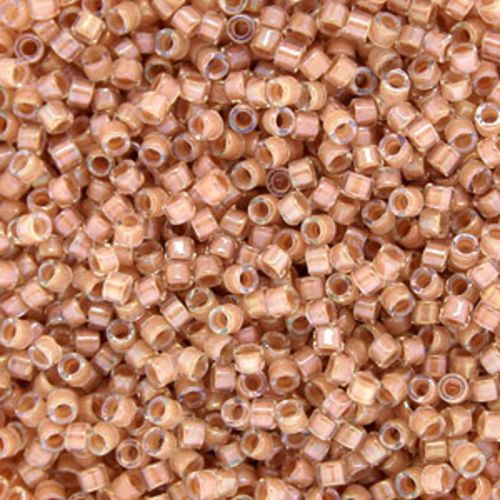 DB0069 Blush Lined Rainbow Crystal Delica 11/0 Miyuki 