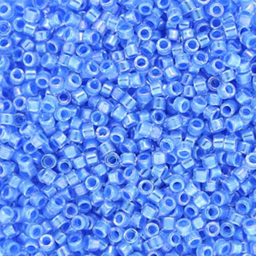 DB0076 Light Blue Lined Rainbow Crystal Delica 11/0 Miyuki 