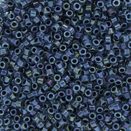 DB0286 Midnight Blue Lined Rainbow Aqua Delica 11/0 Miyuki 