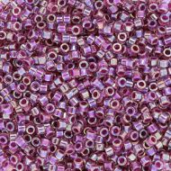 DB0056 Raspberry Lined Rainbow Crystal Delica 11/0 Miyuki 