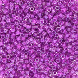 DB0073 Lilac Lined Rainbow Crystal Delica 11/0 Miyuki 