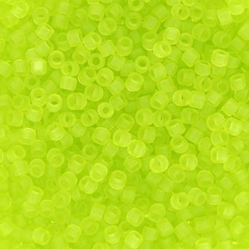 DB0766 Matte Transparent Chartreuse Delica 11/0 Miyuki 