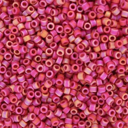DB0874 Matt Opaque Rainbow Red Delica 11/0 Miyuki 