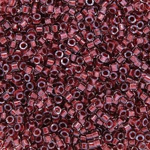 DB0924 Sparkling Cranberry Lined Crystal Delica 11/0 Miyuki 
