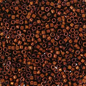 DB1002 Metallic Dark Copper Gold Iris Delica 11/0 Miyuki