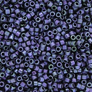 DB1052 Matte Metallic Blueberry Gold Iris Delica 11/0 Miyuki 