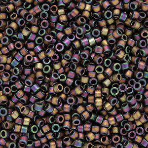 DB1055 Matte Metallic Gray Dusk Gold Iris Delica 11/0 Miyuki