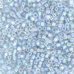 DB0110 Transparent Light Marine Blue Gold Luster Delica 11/0 Miyuki 