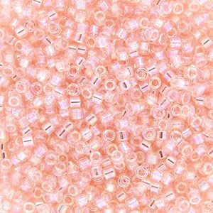 DB1243 Transparent Rainbow Pink Mist Delica 11/0 Miyuki 