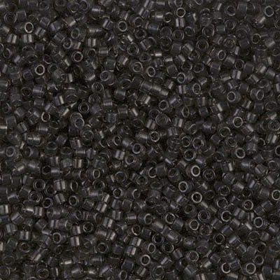 DB1319 Dyed Transparent Charcoal Delica 11/0 Miyuki 