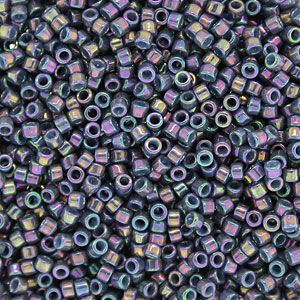 DB0134 Opaque Purple Gray Rainbow Luster Delica 11/0 Miyuki