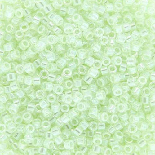 DB1474 Transparent Pale Green Mint Luster Delica 11/0 Miyuki 