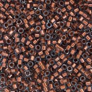 DB1706 Copper Pearl Lined Aqua Delica 11/0 Miyuki