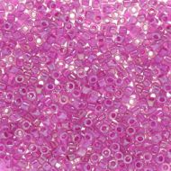 DB1744 Fuchsia Lined Rainbow Opal Delica 11/0 Miyuki