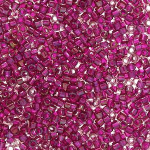 DB1747 Fuchsia Lined Rainbow Amethyst Delica 11/0 Miyuki 